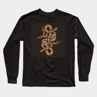 Snake Knot Chinese symbol of Good Fortune Emblem Long Sleeve T-Shirt